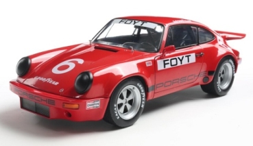 421186569 Porsche 911 Carrera RS 3.0 #6 IROC Daytona 1974 red 1:18